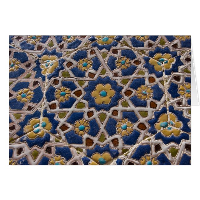 Maiolica belägger med tegel hälsningskort (Framsidan Horizontal)