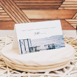 MAIRI Lake Pier Ocean Destination Place Cards Placeringskort<br><div class="desc">This wedding place card features a watercolor painting of a peaceful lake pier. This place card makes the perfect addition to your lake themed wedding or any other special event.  Have these cards printed and then add your guest names and table numbers at home.</div>