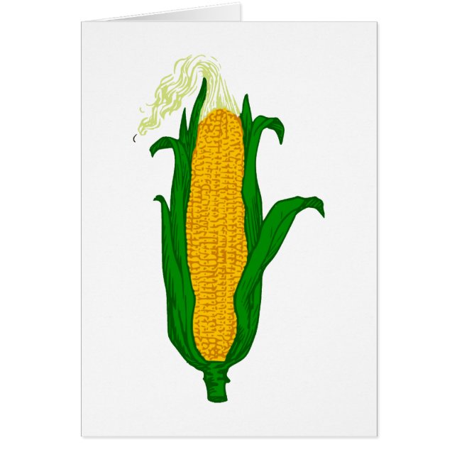Mais Maiskolben corn cob Hälsningskort (Framsidan)