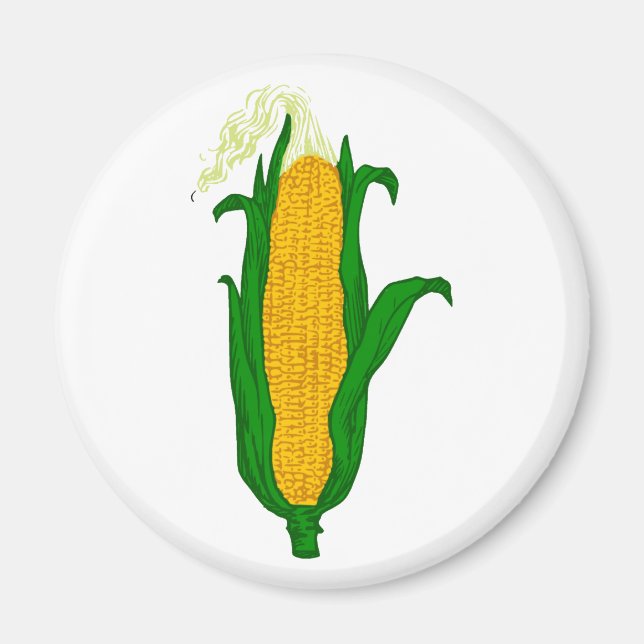 Mais Maiskolben corn cob Magnet (Framsidan)