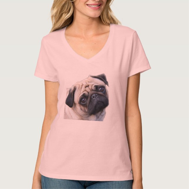 Mais pugs menos drogas t-shirt (Framsida)
