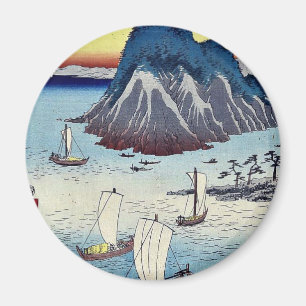 Maisaka vid Ando, Hiroshige Ukiyoe Magnet