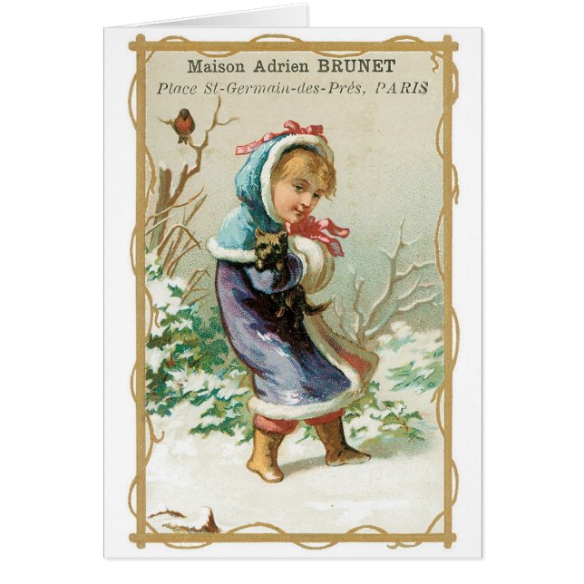 Maison Adrien Brunet Hälsningskort (Framsidan)