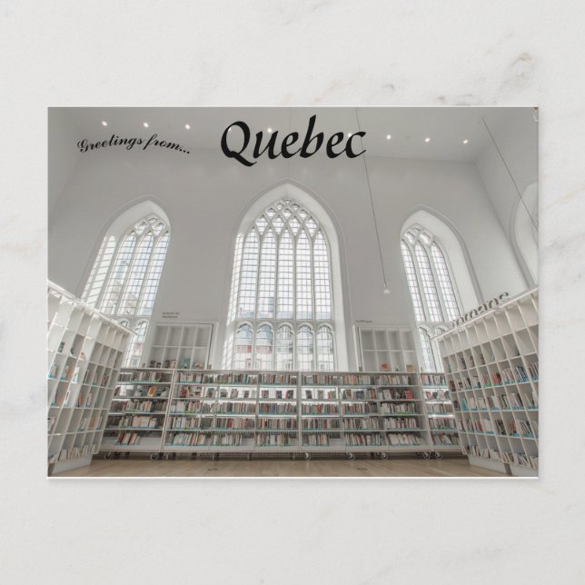 Maison de la Litérature Quebec Kanada Vykort (Framsida)