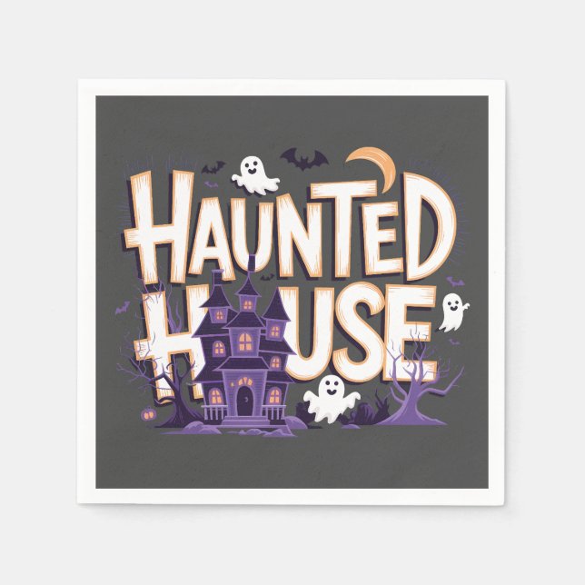 Maison Hantée - La Nuit des Fantômes Pappersservett (Framsidan)
