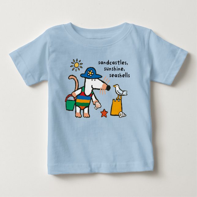Maisy Beach Sandcastles, Sunshine, Seashells Shirt T (Framsida)