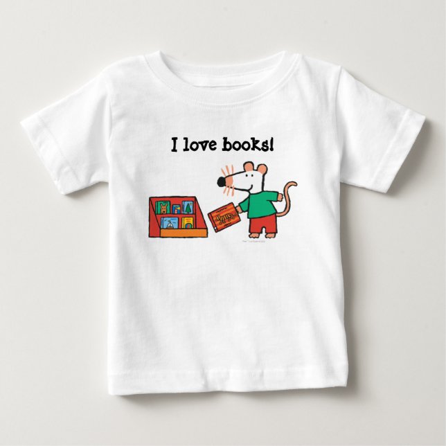 Maisy med Bibliotek Bokar Tee (Framsida)