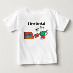 Maisy med bibliotekbokar tee shirt