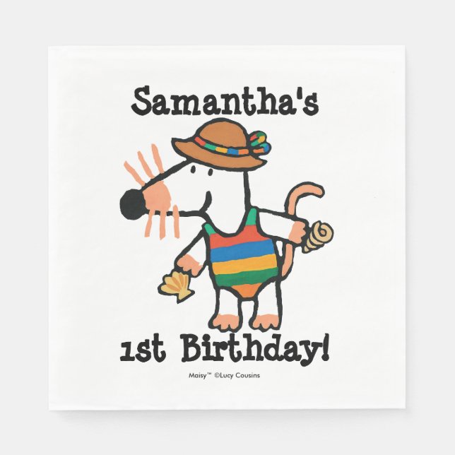 Maisy med Snäckornas födelsedag Pappersservett (Framsidan)