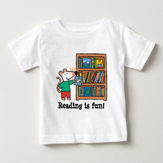 Maisy och Bokar bokhyllan T-shirt (Framsida)