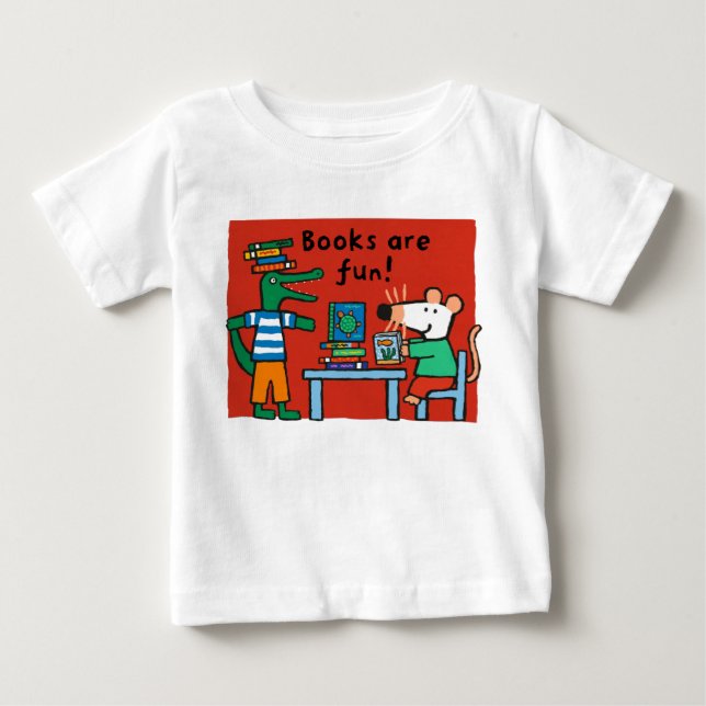 Maisy och Charley Read Bokar T Shirt (Framsida)