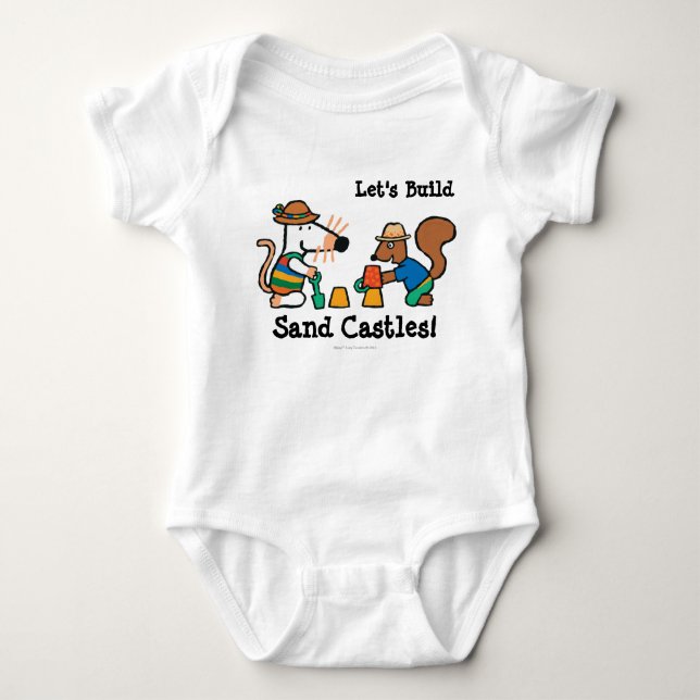 Maisy och Cyril bygger ett Sandslott T-shirt (Framsida)