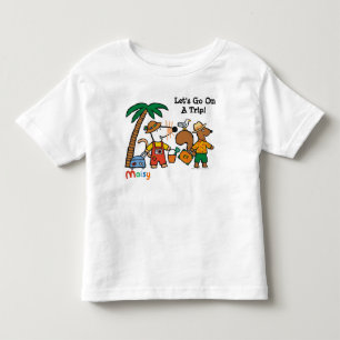 Maisy och Cyril med palmträdet på stranden T-shirt
