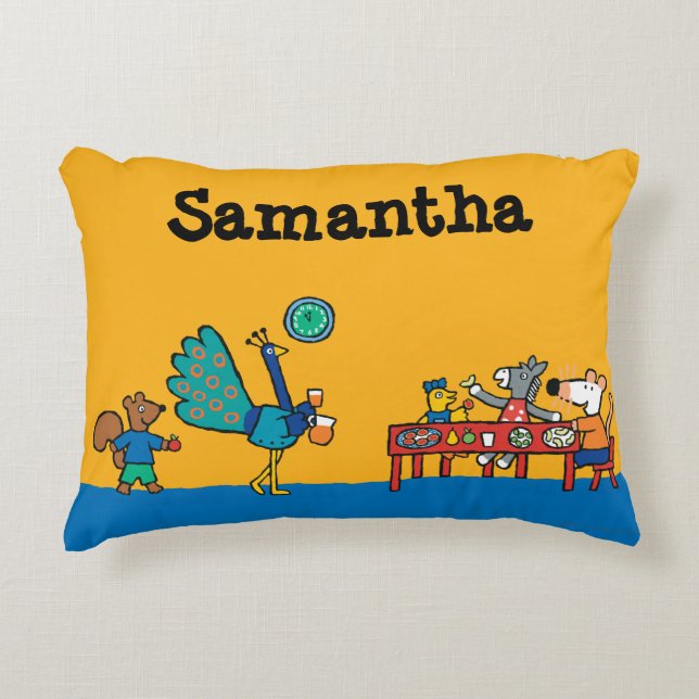 Maisy och för vänner förskole- mellanmål Time Prydnadskudde (Framsidan)