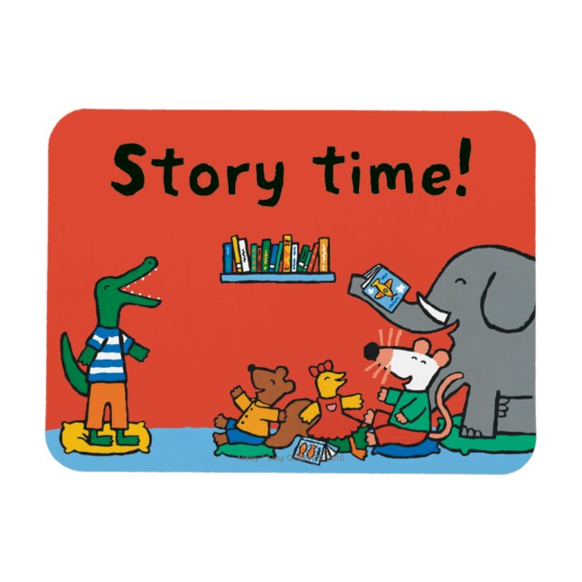 Maisy och Friends Laugh vid story Time Magnet (Horisontell)