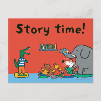 Maisy och Friends Laugh vid story Time Vykort
