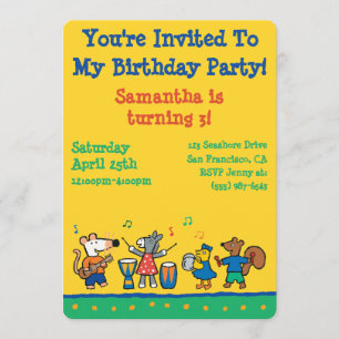 Maisy och Friends Play i bandet Inbjudningar