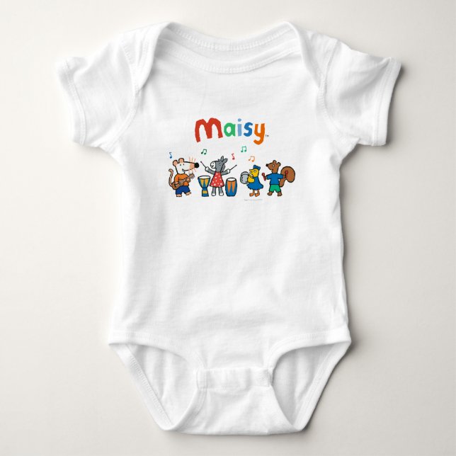 Maisy och vänlek i musikbandet t-shirt (Framsida)