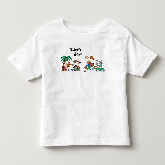 Maisy och vänner på stranden tee shirt (Framsida)