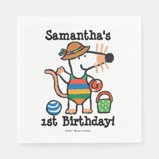 Maisy på Beach Birthday Pappersservett