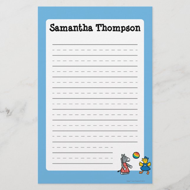 Maisy på förskole- med vänner på lekplatsen brevpapper (Framsida)