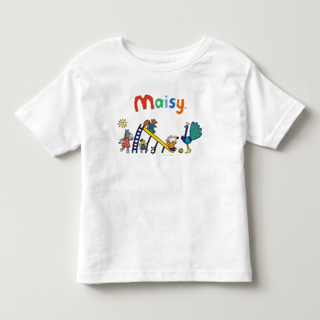 Maisy på lekplatsen med vänner t-shirt (Framsida)