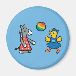 Maisy på Preschool med vänner på lekplatsen Magnet