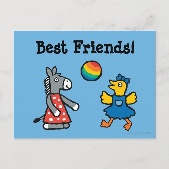 Maisy på Preschool med vänner på lekplatsen Vykort (Framsida)