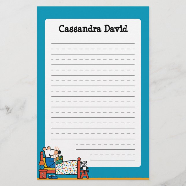 Maisy redo för sängblåttPajamas Brevpapper (Framsida)