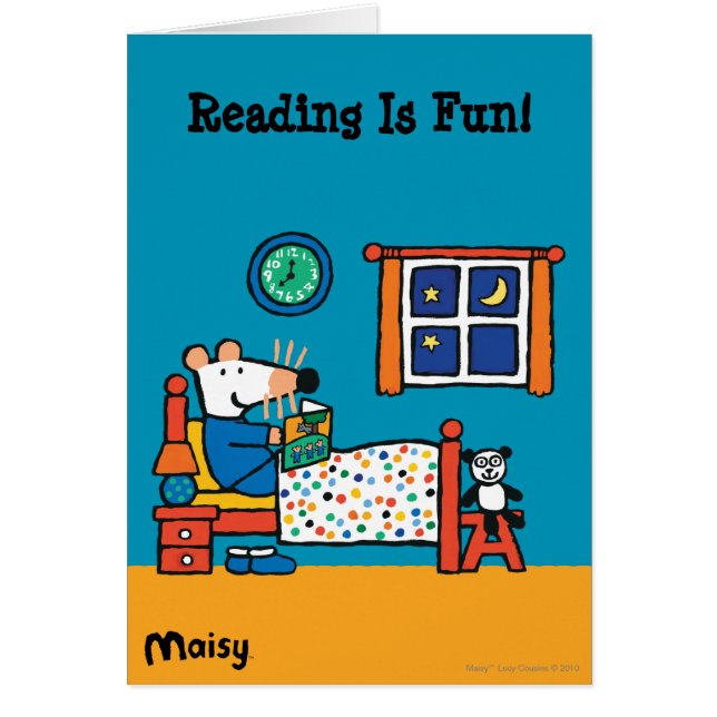 Maisy redo för sängblåttPajamas Hälsningskort (Framsidan)