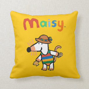 Maisy som samlar snäckor på stranden kudde