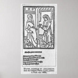 Maitre Pathelin och Guillemette Poster