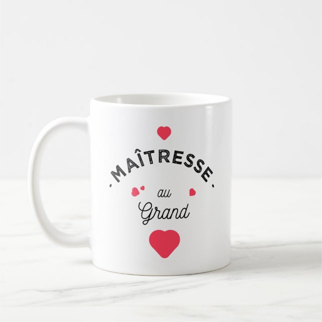 Maitresse au grand coeur kaffemugg (Vänster)