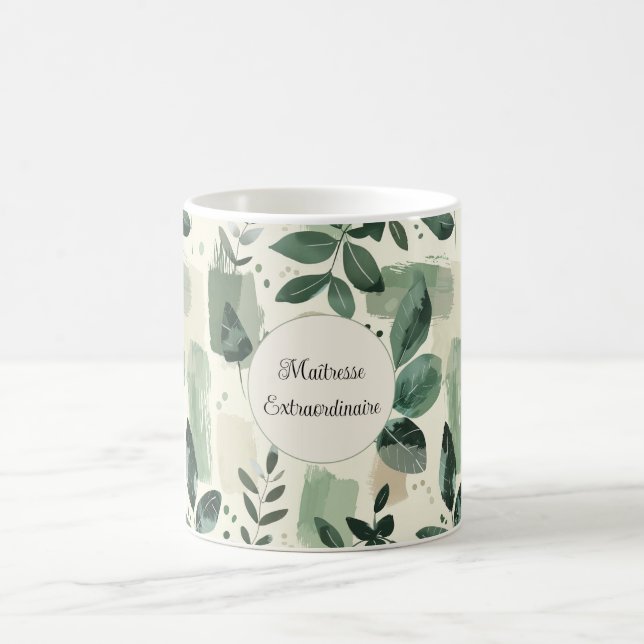 Maîtresse Extraordinaire – Floral Modern Kaffemugg (Center)