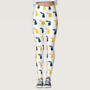 Maizegult och blått som är statliga av det leggings