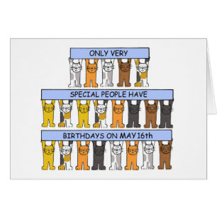 Maj 16:e Tecknaden Hälsningskort