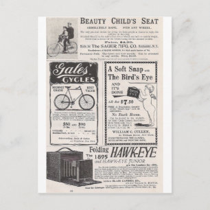 Maj 1895 Harpers Ads Vykort