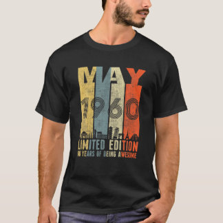MAJ 1960 Vintage Funny 60:e födelsedagsgåva T Shirt