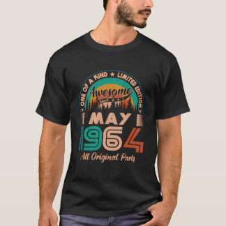 Maj 1964 Födelsedag Fantastisk sedan maj 1964 T Shirt