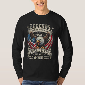 Maj 1971 Retro 54-årspresenter för män 54 år T Shirt
