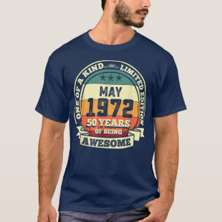 Maj 1972: 50:e födelsedagen: 50 år av fågelvilt t shirt
