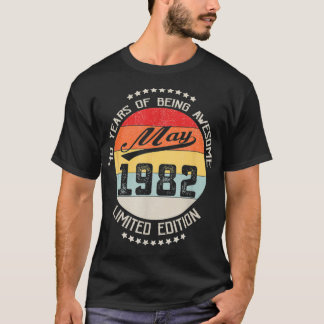 Maj 1982 40:e födelsedagen 40 år efter att ha vari t shirt