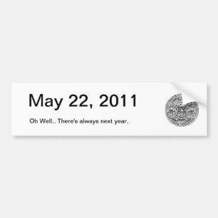 Maj 22, 2011, dagen efter rapturen bildekal