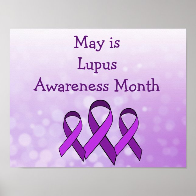 Maj är Lupus Month-Poster Poster (Framsidan)