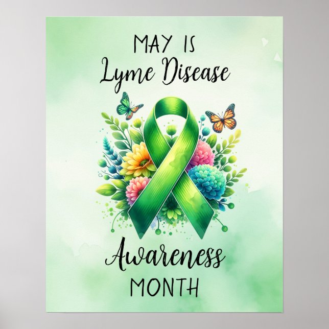 Maj är Lyme Disease Awareness Month Poster (Framsidan)