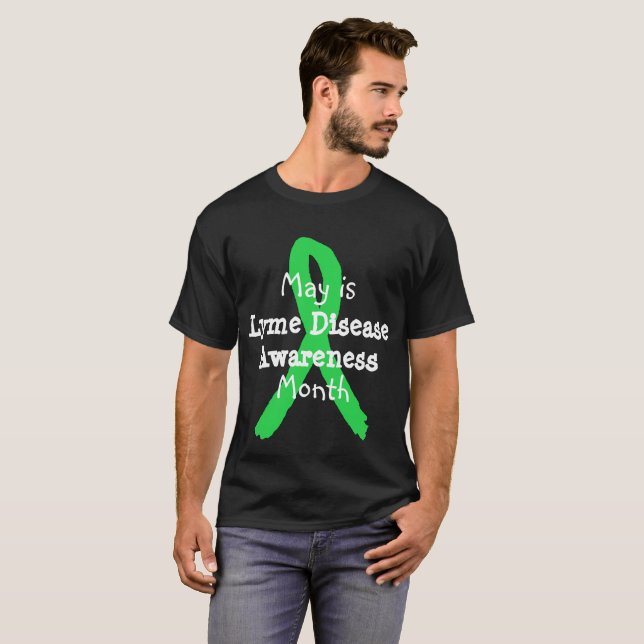 Maj är medvetandemånad för borrelia-skjortor tee shirt (Hel framsida)