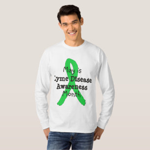 Maj är medvetenhetsmånad för borrelia-skjortor t-shirt
