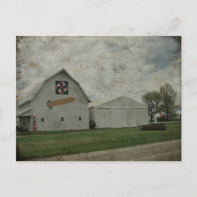 Maj Barn Crackle Vykort (Framsida)