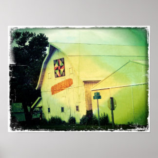 Maj Barn Grunge Poster