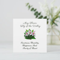 Maj Birth Month Flower Lily i Valley-Blommigten